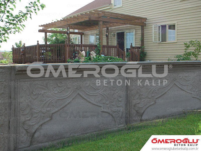 Modular Formwork Garden Models  Wilderness Pattern 130 concrete mold, wall mold